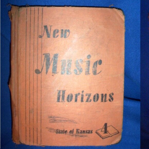 Vintage HISTORICAL MUSIC SCHOOL BOOK - NEW MUSIC HORIZONS FOURTH BOOK - Picture 1 of 4